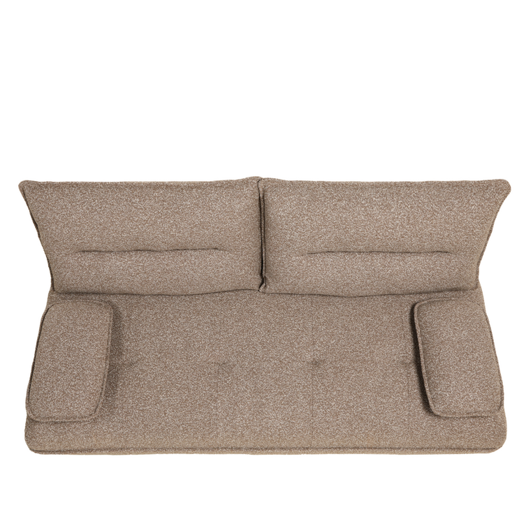 Schlafsofa 2-Sitzer Jona Bouclé Melange braun