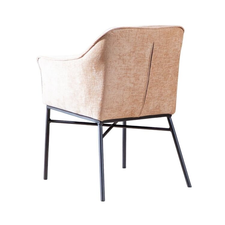 Esszimmerstuhl Nubo Chenille Peach