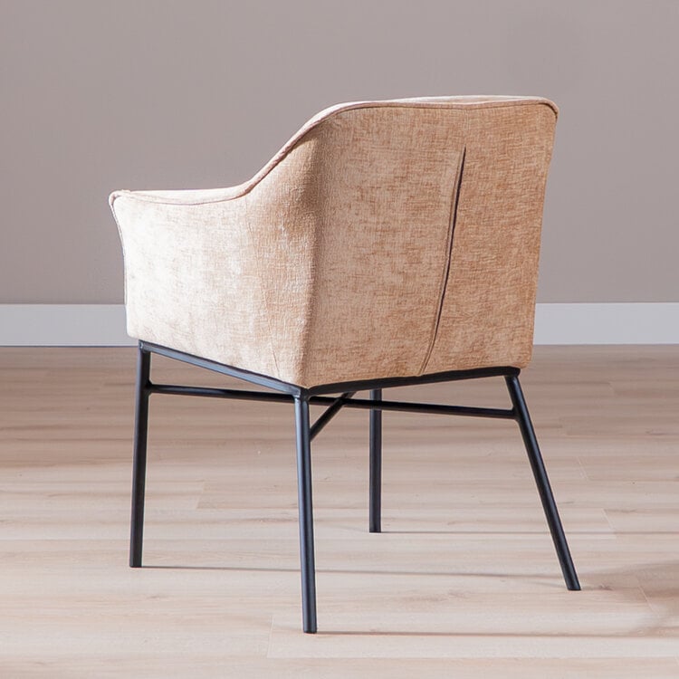 Esszimmerstuhl Nubo Chenille Peach