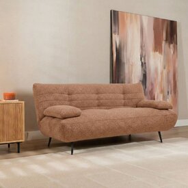 Schlafsofa 1-Sitzer Mira Bouclé Melange terrakotta