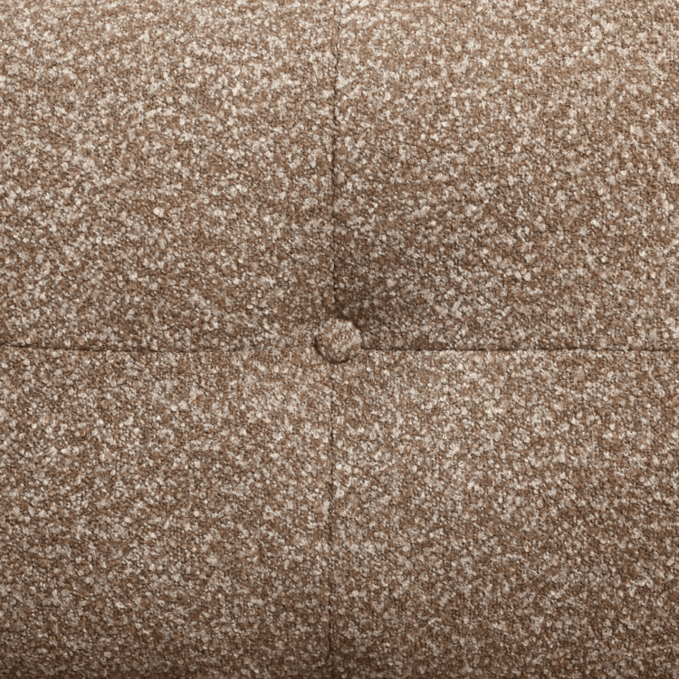 Schlafsofa 2-Sitzer Inka Bouclé Melange braun links/rechts