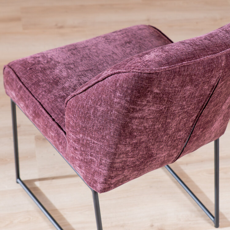 Esszimmerstuhl Momo Chenille Lila