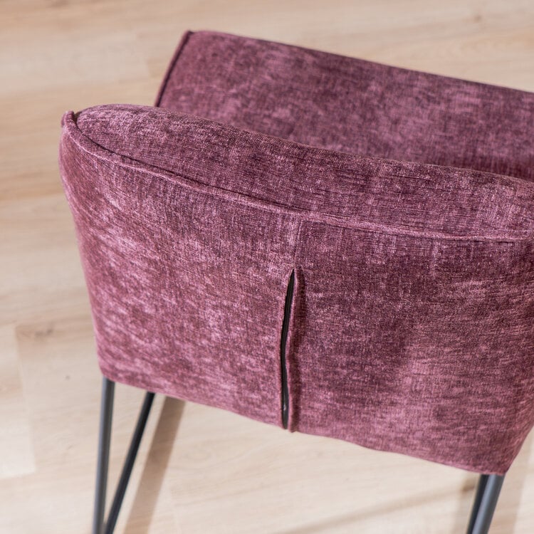 Esszimmerstuhl Momo Chenille Lila