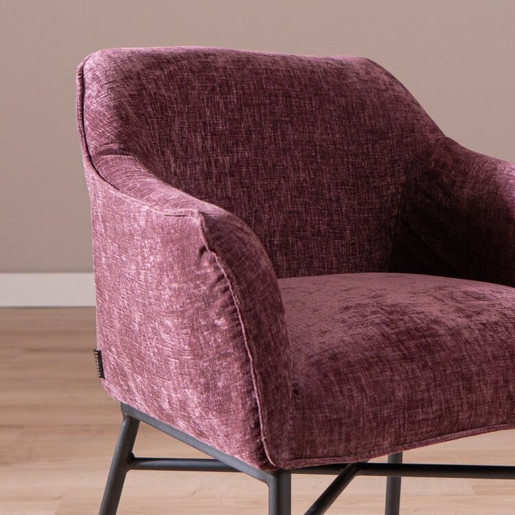 Esszimmerstuhl Nubo Chenille Lila