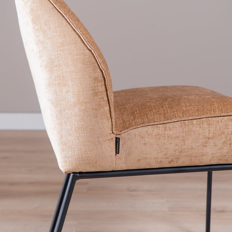 Esszimmerstuhl Momo Chenille Peach