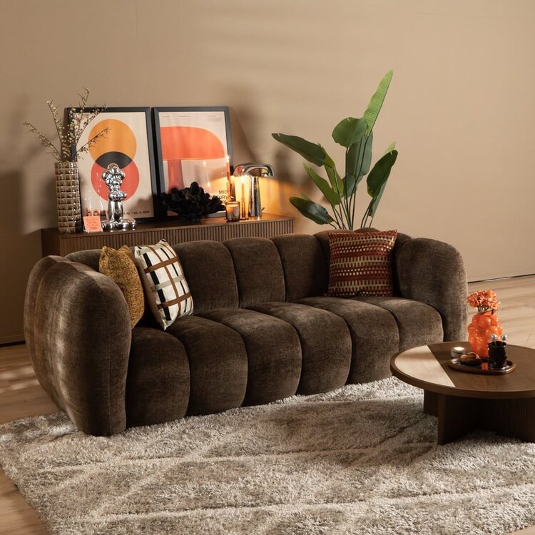 3-Sitzer Sofa Luca Chenille mocha