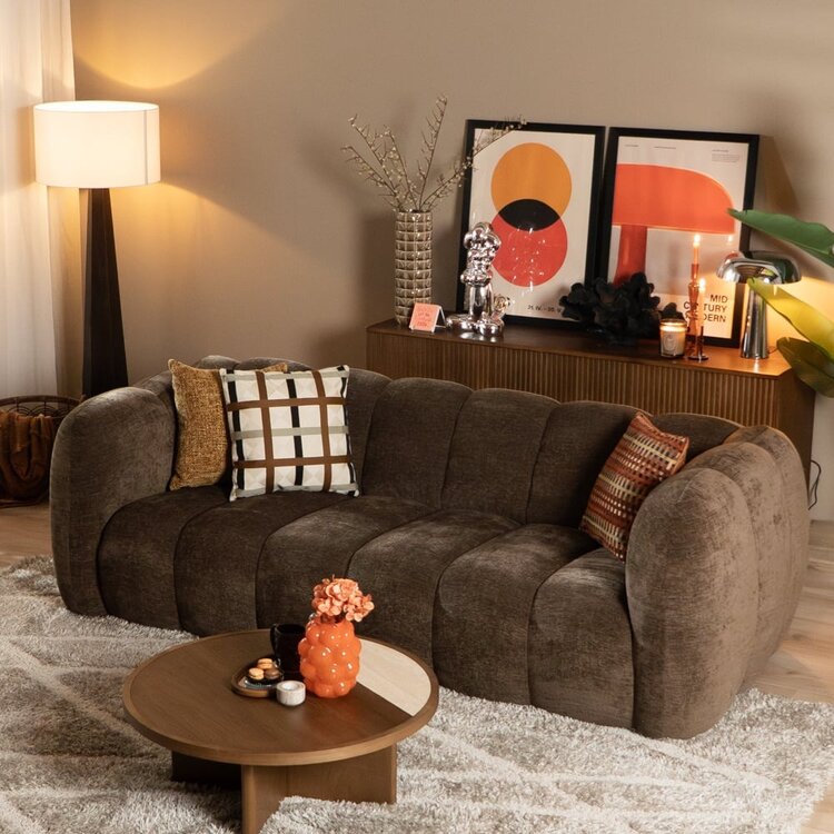 3-Sitzer Sofa Luca Chenille mocha