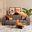 3-Sitzer Sofa Luca Chenille braun