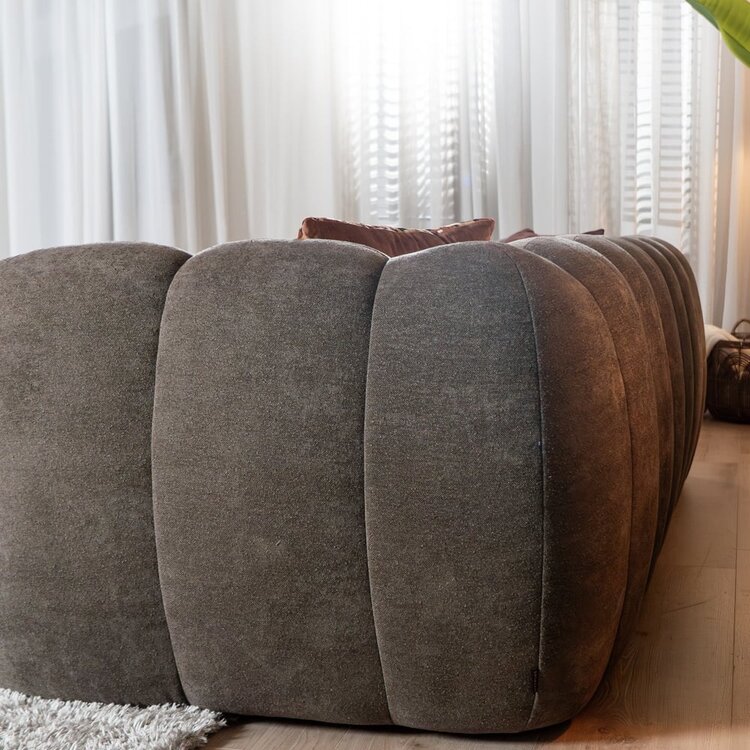 3-Sitzer Sofa Luca Chenille braun