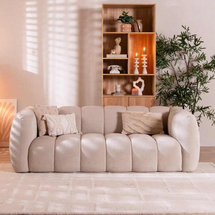 3-Sitzer Sofa Luca Chenille beige