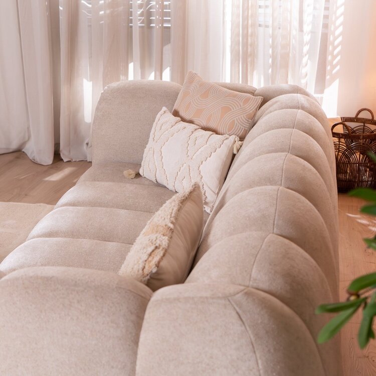 3-Sitzer Sofa Luca Chenille beige