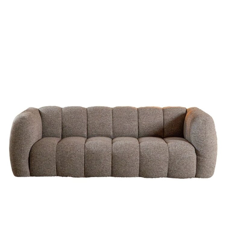 3-Sitzer Sofa Luca Bouclé braun/grau