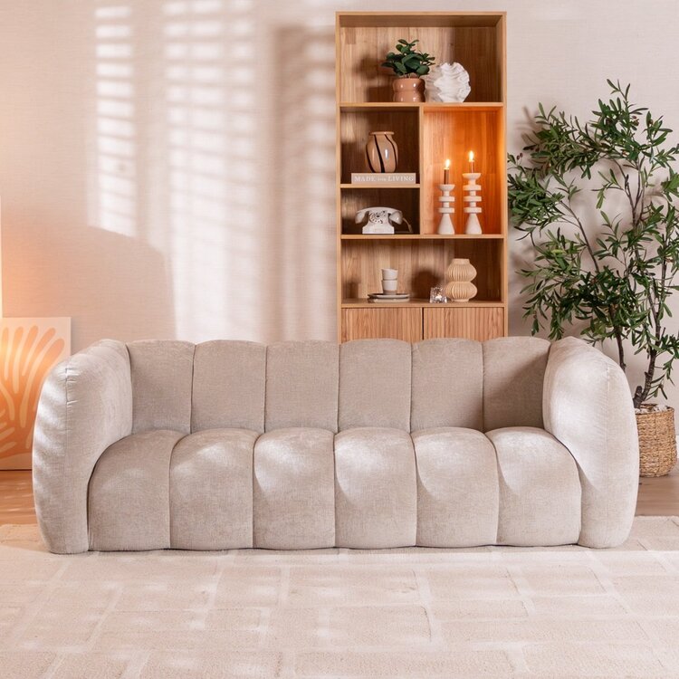 3-Sitzer Sofa Luca Chenille sand