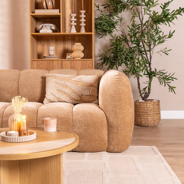 3-Sitzer Sofa Luca Chenille peach