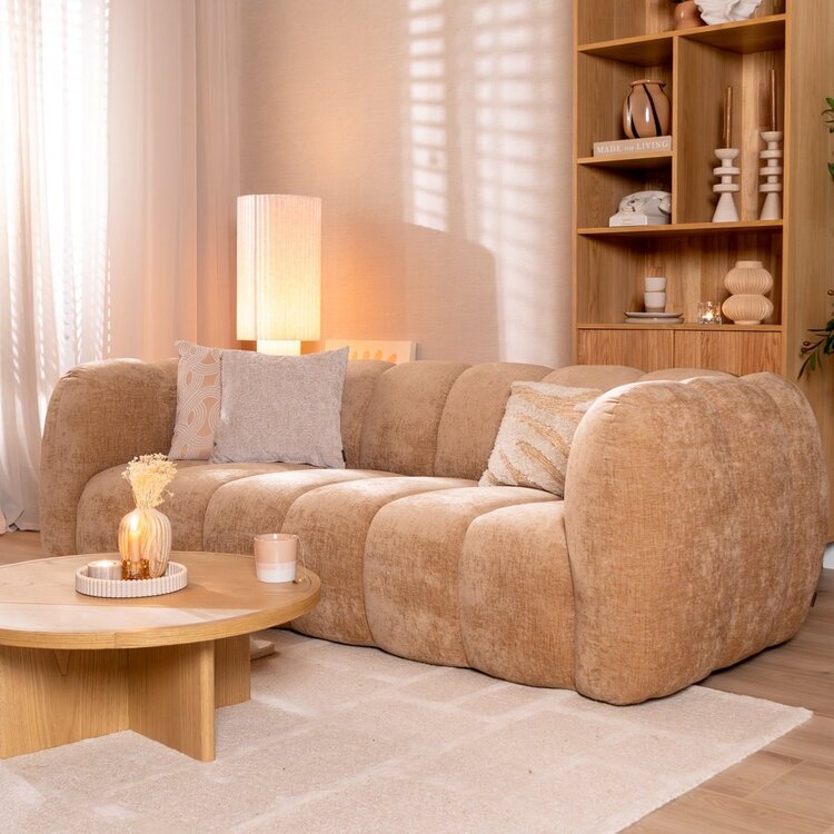 3-Sitzer Sofa Luca Chenille peach