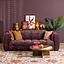 3-Sitzer Sofa Luca Chenille lila