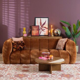 3-Sitzer Sofa Luca Chenille kupfer