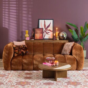 3-Sitzer Sofa Luca Chenille kupfer