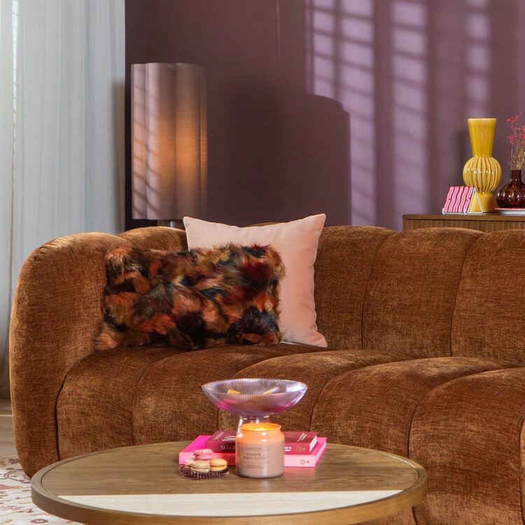 3-Sitzer Sofa Luca Chenille kupfer