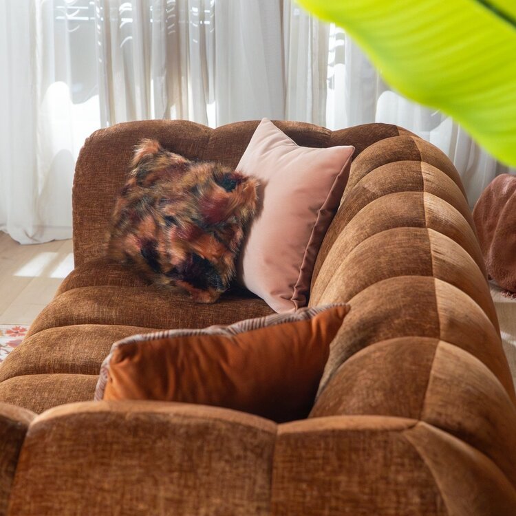 3-Sitzer Sofa Luca Chenille kupfer