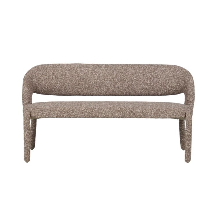 Esszimmerbank June Bouclé braun 160 cm