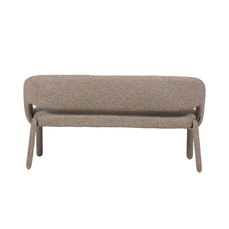 Esszimmerbank June Bouclé braun 160 cm