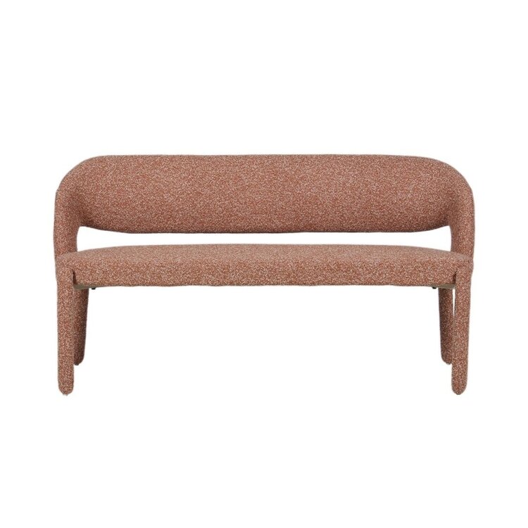 Esszimmerbank June Bouclé terrakotta 160 cm