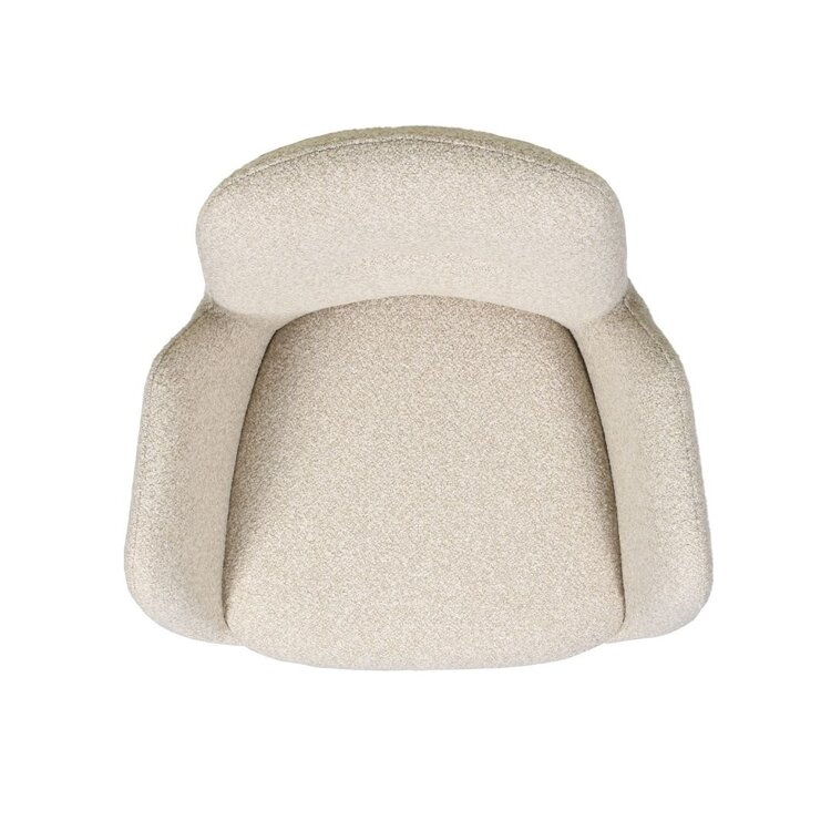 Esszimmerstuhl Alex drehbar Bouclé taupe