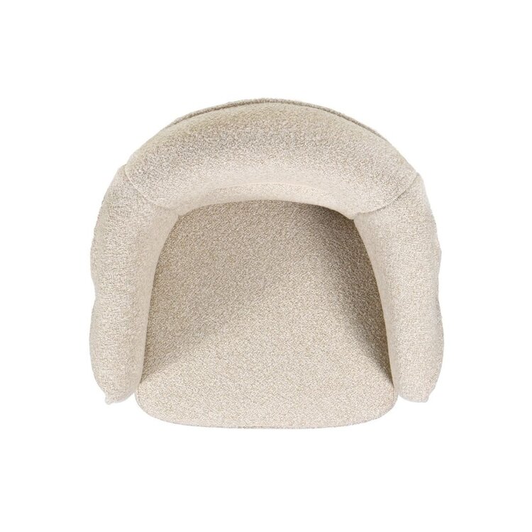 Esszimmerstuhl Riley drehbar Bouclé taupe