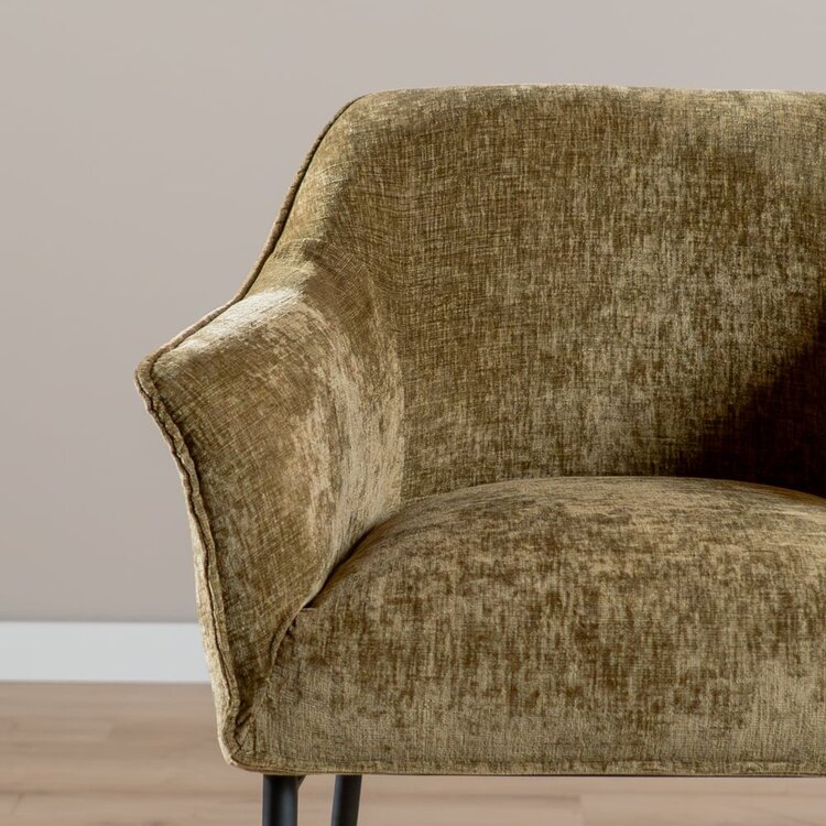 Barhocker Nubo Chenille Olivgrün 85 cm