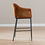 Barhocker Nubo Chenille Kupfer 85 cm