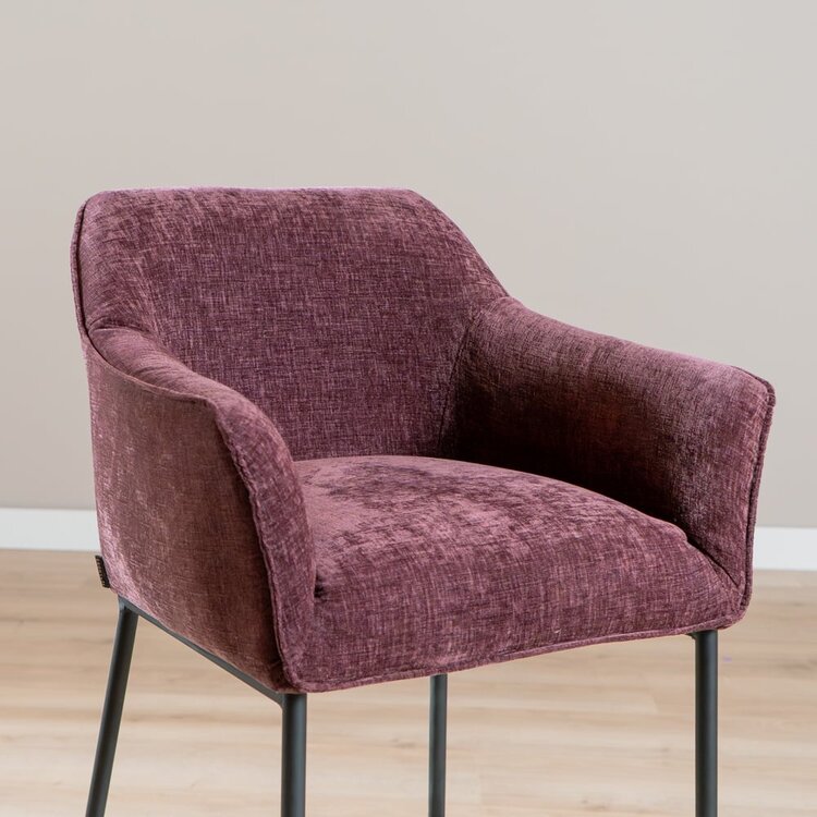 Barhocker Nubo Chenille Lila 85 cm