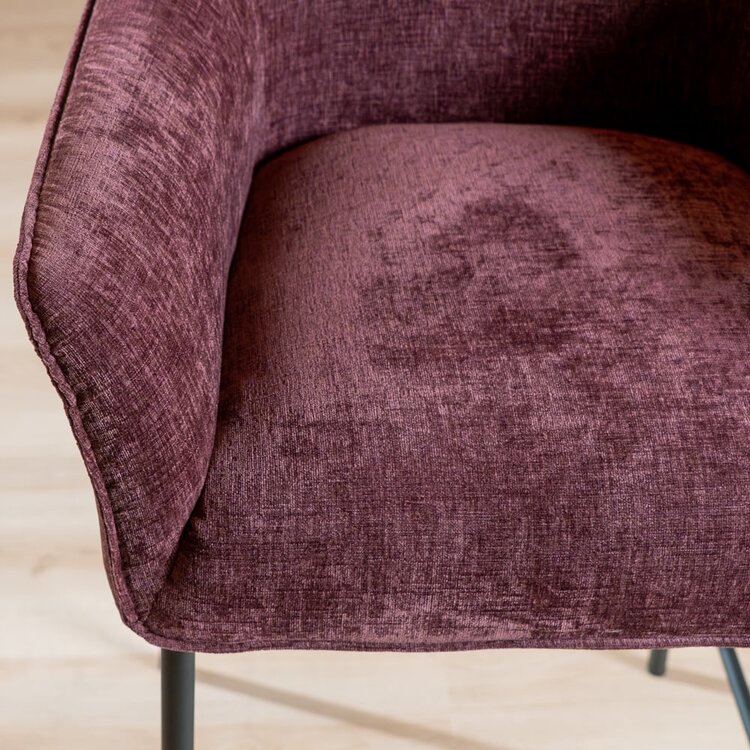 Barhocker Nubo Chenille Lila 85 cm