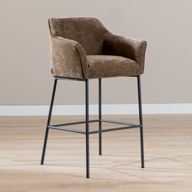 Barhocker Nubo Chenille Mocha 85 cm