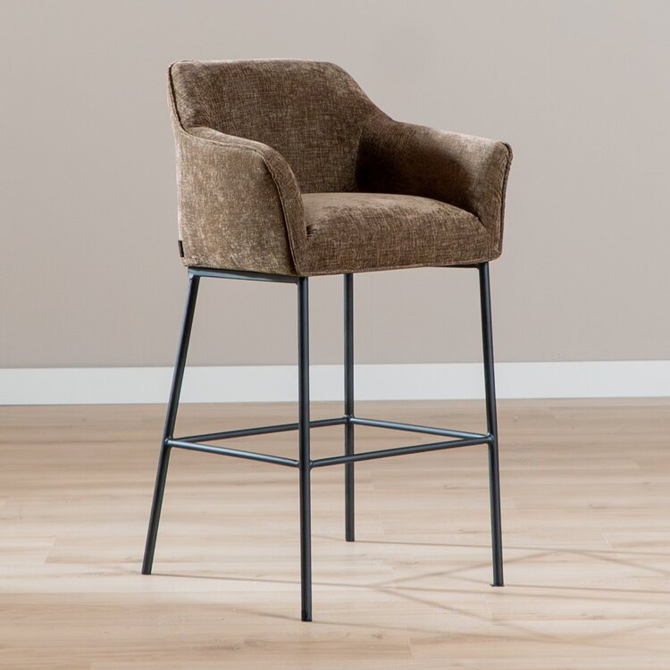 Barhocker Nubo Chenille Mocha 85 cm