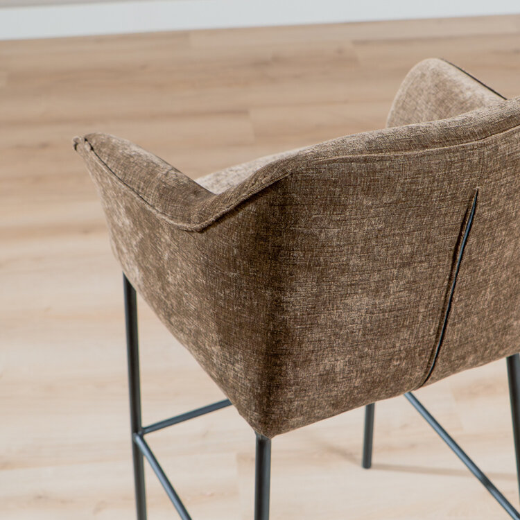 Barhocker Nubo Chenille Mocha 85 cm