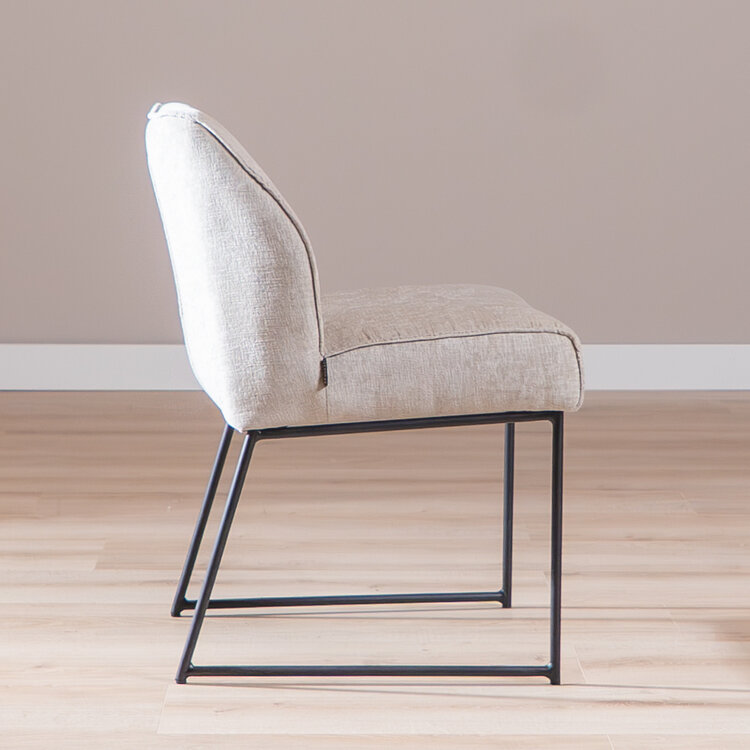 Esszimmerstuhl Momo Chenille Sand