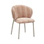 Esszimmerstuhl Milo Chenille beige/pink