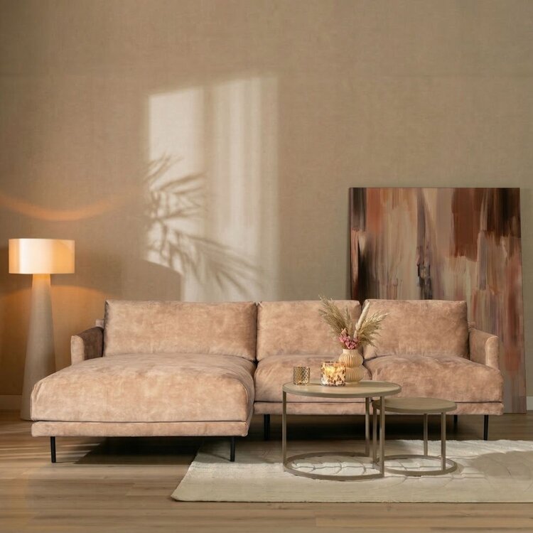 Ecksofa Denver Samt taupe links