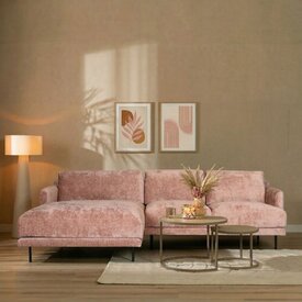 Ecksofa Denver Chenille pink links