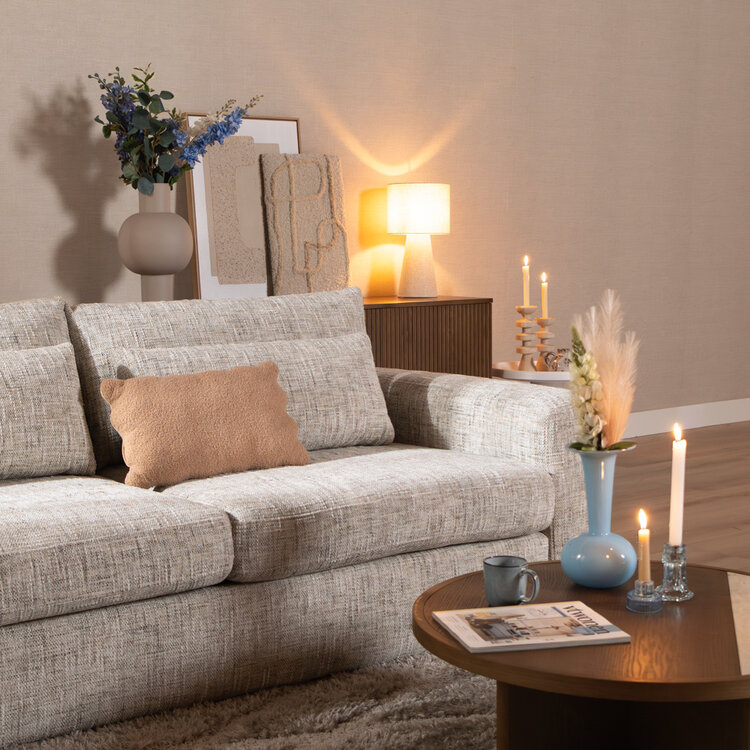 3-Sitzer Sofa Kyle Chenille sand grey