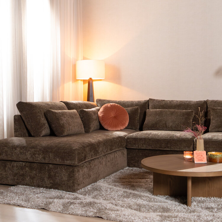 U-Sofa Kyle 6-Sitzer Chenille mocha