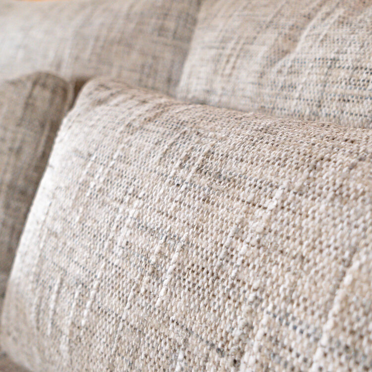 U-Sofa Kyle 6-Sitzer Chenille sand grey