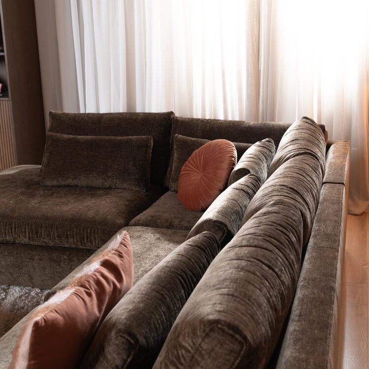 Ecksofa Kyle chenille mocha links