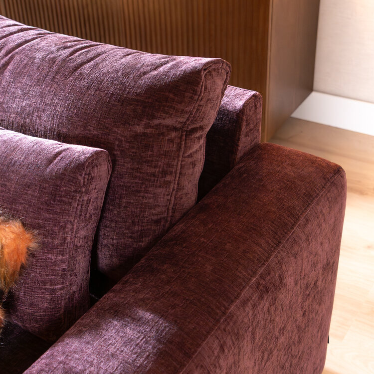 Ecksofa Kyle chenille lila links