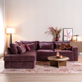 Ecksofa Kyle chenille lila links