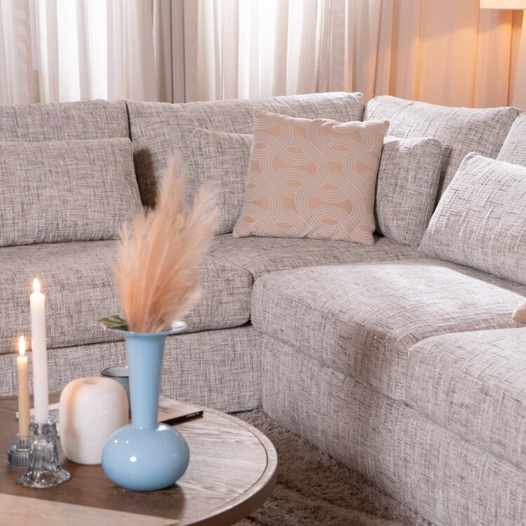 Ecksofa Kyle chenille sand grey links