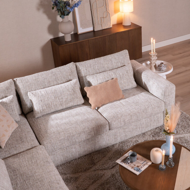 Ecksofa Kyle chenille sand grey links