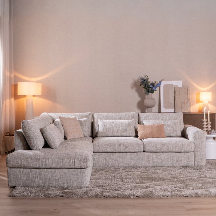 Ecksofa Kyle chenille sand grey links