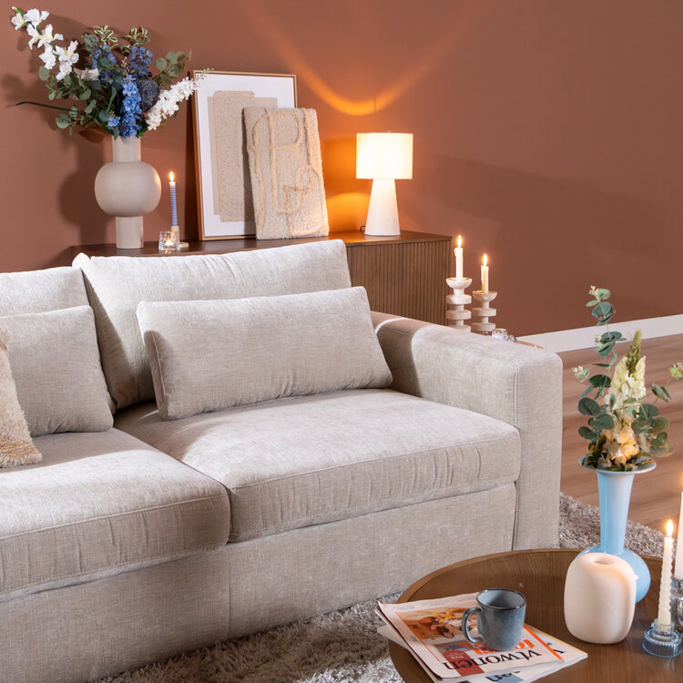 3-Sitzer Sofa Kyle Chenille Sand